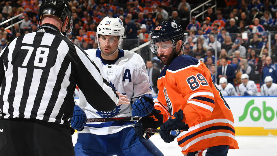 John Tavares and Sam Gagner are returning to their roots. (Photo by Andy Devlin/NHLI via Getty Images) 