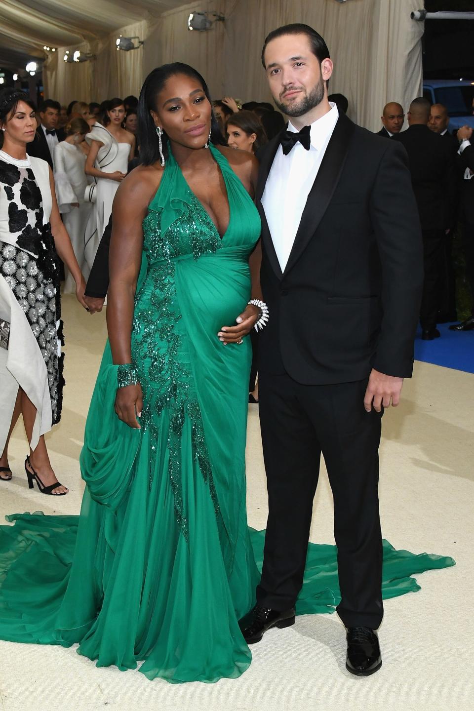 Serena Williams and her partner, Alexis Ohanian