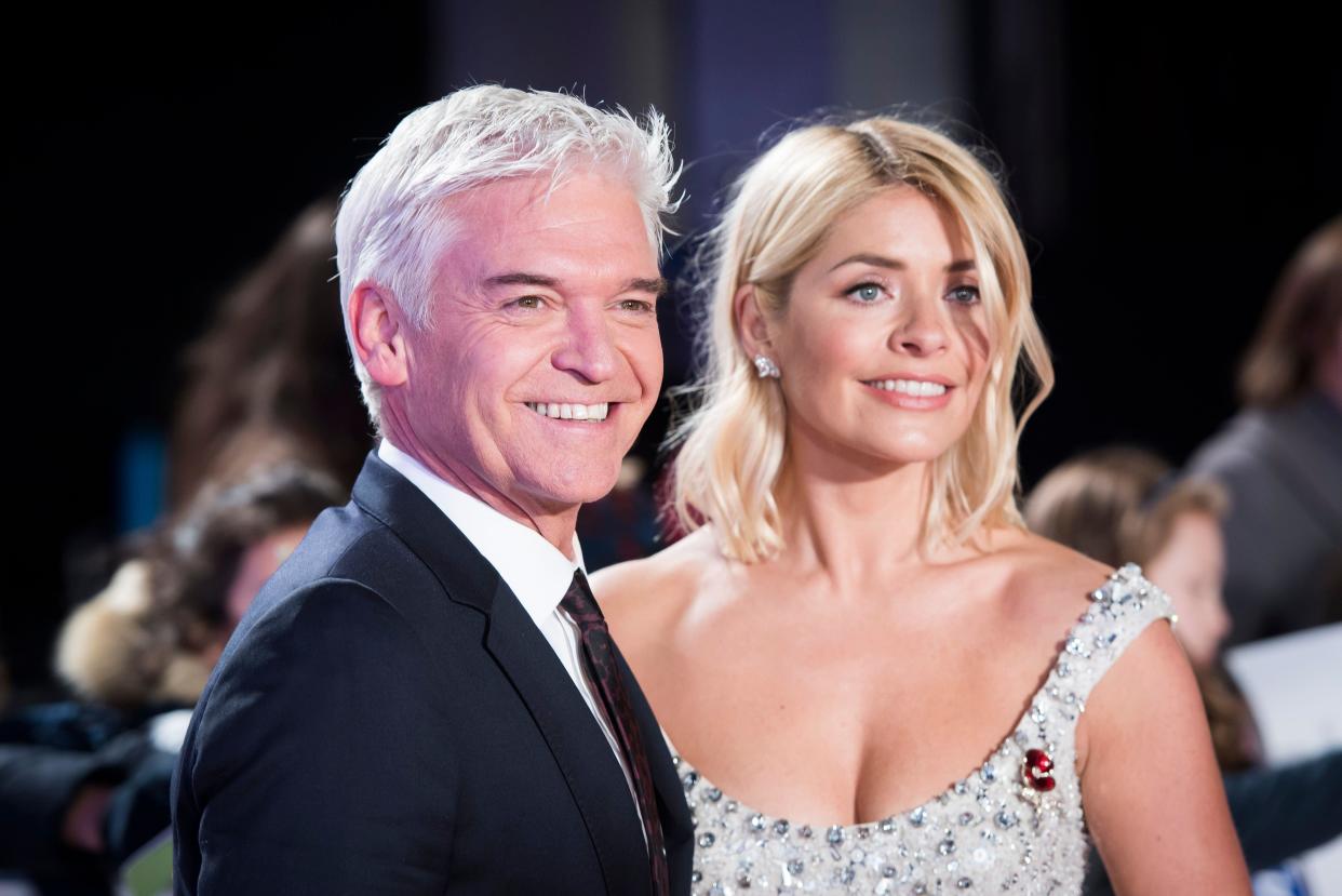 Phillip Schofield and Holly Willougby arrive at the Daily Mirror Pride of Britain Awards 2018, at the Grosvenor Hotel, London.  Picture date: Monday 29th October 2018.  Photo credit should read:  David Jensen