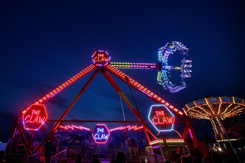 Children, families and friends enjoy a night at the 79th Annual North Florida Fair during opening night Thursday, Nov. 4, 2021.