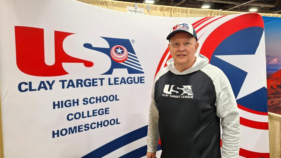 Ken Brooks, state director of the Pennsylvania State High School Clay Target League, encourages students to consider joining a shooting sports team.