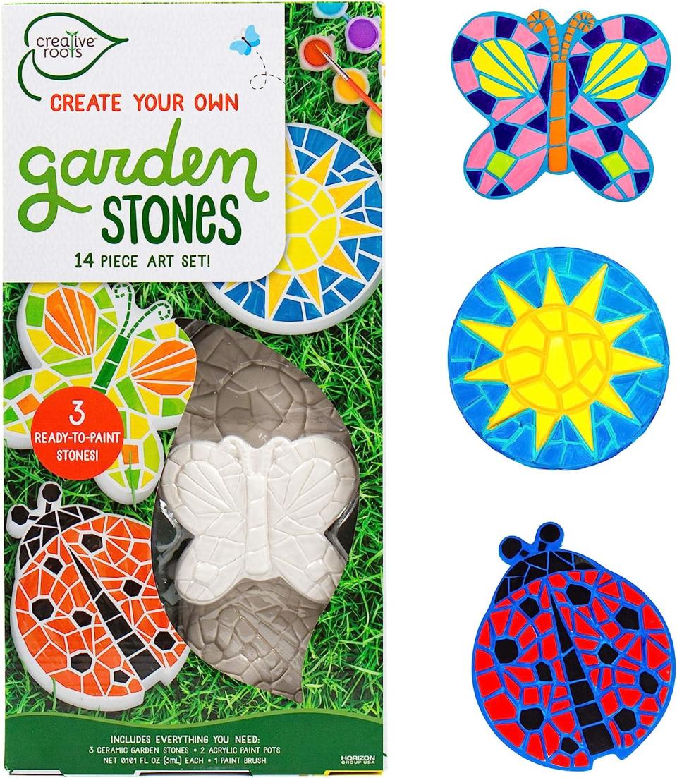 Creative Roots Paint Your Own Stepping Stones Multipack. Image via Amazon.