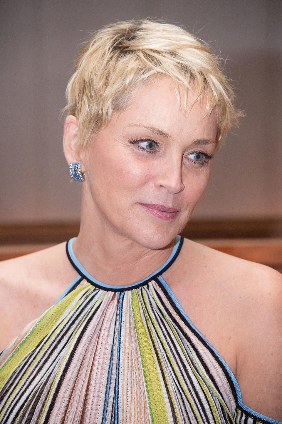 Sharon Stone giving side eye