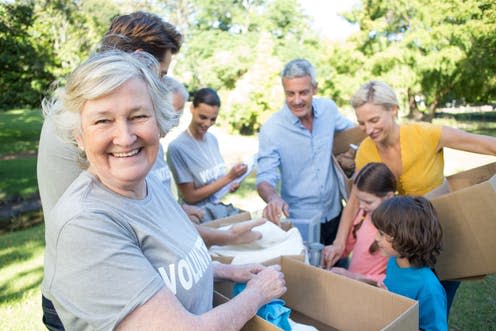 <span class="caption">Working together.</span> <span class="attribution"><a class="link " href="https://www.shutterstock.com/image-photo/happy-volunteer-family-separating-donations-stuffs-257430472?src=MJbCae50tnEc9Ut6OiBz1A-1-0" rel="nofollow noopener" target="_blank" data-ylk="slk:ESB Professional/Shutterstock;elm:context_link;itc:0;sec:content-canvas">ESB Professional/Shutterstock</a></span>