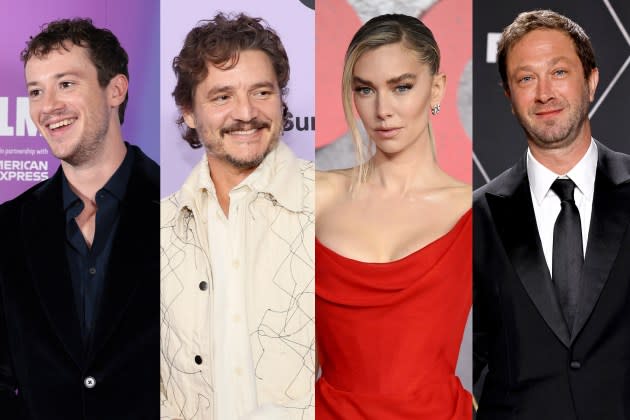 Joseph Quinn, Pedro Pascal, Vanessa Kirby, and Ebon Moss-Bachrach - Credit: Shane Anthony Sinclair/Getty Images/BFI; Dia Dipasupil/Getty Images; Karwai Tang/WireImage; Frazer Harrison/Getty Images