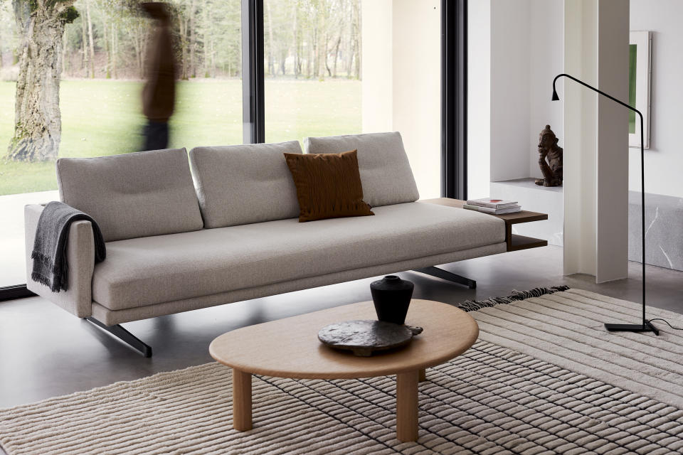 Milan Design Week Arper Steeve Lou grey sofa