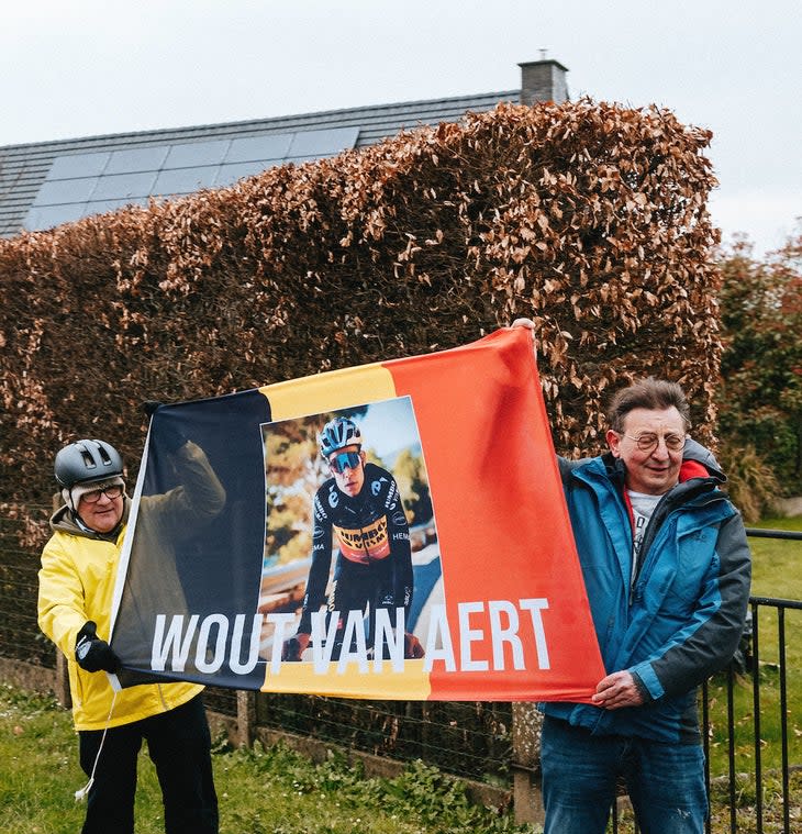Nearly everyone in Belgium wants to see Van Aert win Flanders. (Gruber Images/VeloNews)
