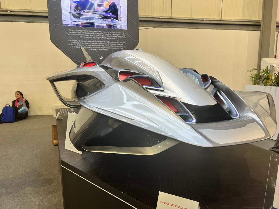 A scale model of Bellweather's eVTOL