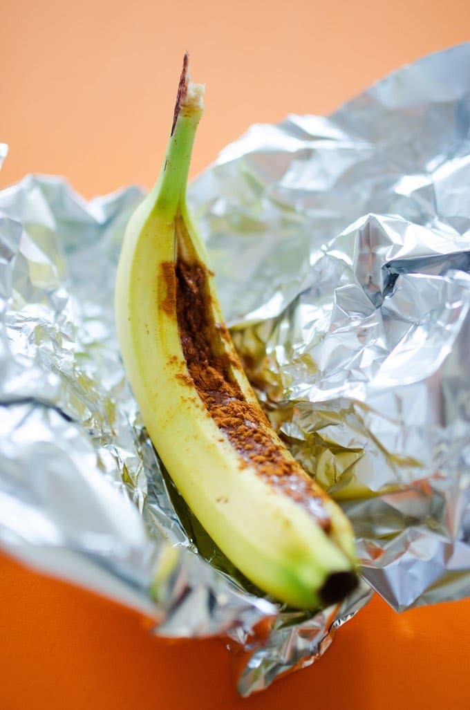 Almond Butter Baked Bananas from Live Eat Learn
