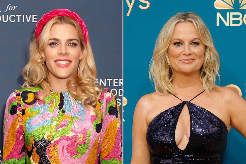 <p>getty (2)</p> Busy Philipps, Amy Poehler