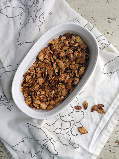 chili soy roasted pumpkin seeds 