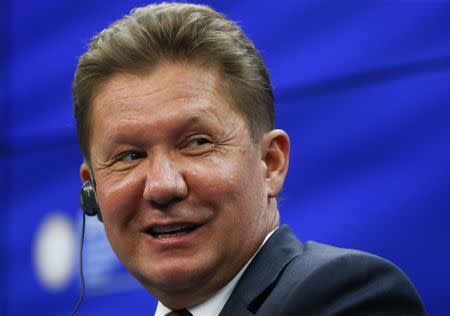 CEO of Russia's state gas giant Gazprom Alexei Miller attends a session of the St. Petersburg International Economic Forum 2016 (SPIEF 2016) in St. Petersburg, Russia, June 16, 2016. REUTERS/Sergei Karpukhin