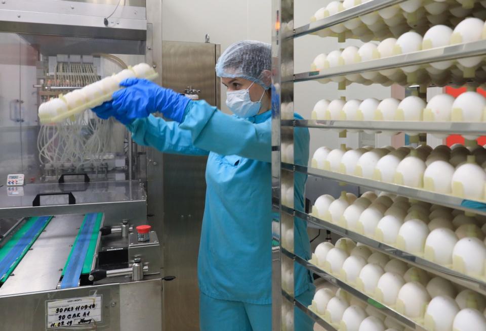 flu vaccine grown in chicken eggs