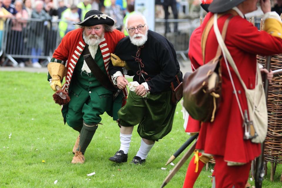 Taking part in the siege re-enactment at Carrickfergus Castle. (Photo: Steven McAuley / McAuley Multimedia)