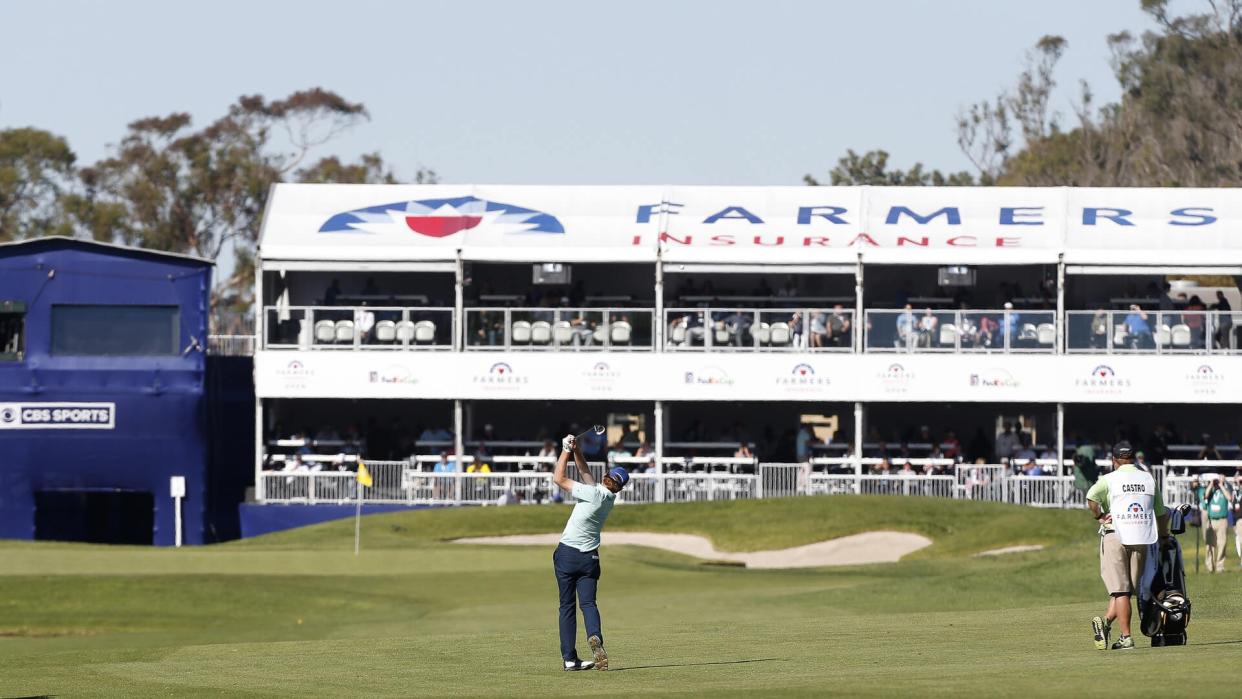 Mandatory Credit: Photo by Charles Baus/Csm/Shutterstock (8137488en)Roberto Castro in action during the third round of the Farmers Insurance Open at Torrey Pines South on , in San Diego, CaliforniaGOLF Farmers Insurance Open, San Diego, USA - 28 Jan 2017.