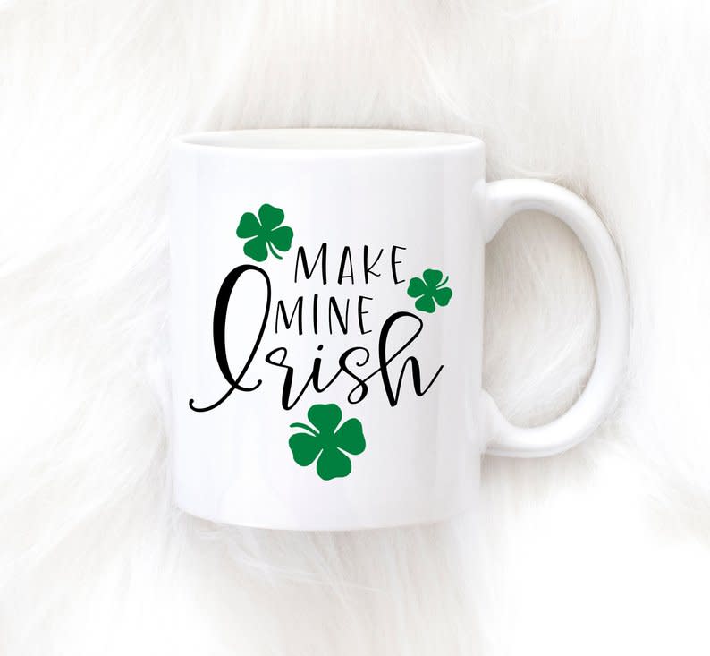 SweetMintHandmade Make Mine Irish Mug (Photo: Etsy)