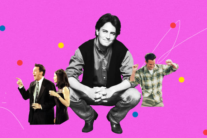 Can he BE anymore iconic? As it turns out, the late Matthew Perry's sarcastic banter he brought to Chandler Bing in Friends helped countless English learners perfect their witty jabs. (Getty Images, Everett Collection) 




