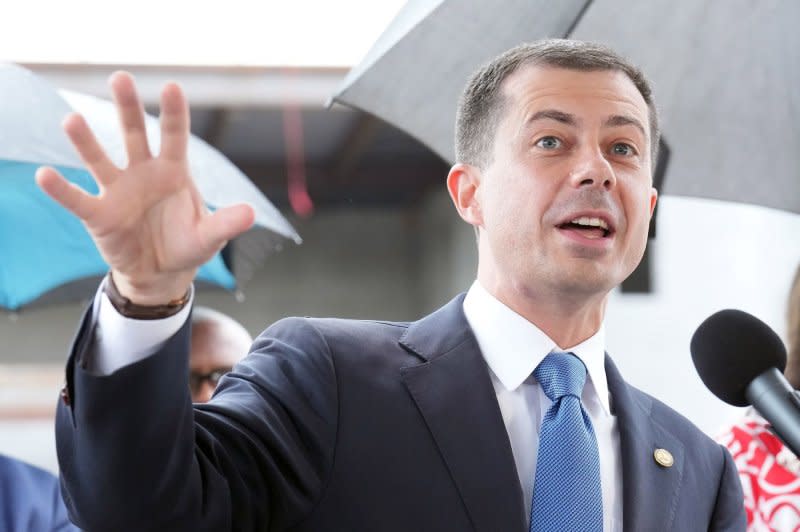 U.S. Secretary of Transportation Secretary Pete Buttigieg Pete Buttigieg said the agency's investigation will be looking for "evidence of problematic practices" of airlines that expose the personal information of passengers. File Photo by Bill Greenblatt/UPI