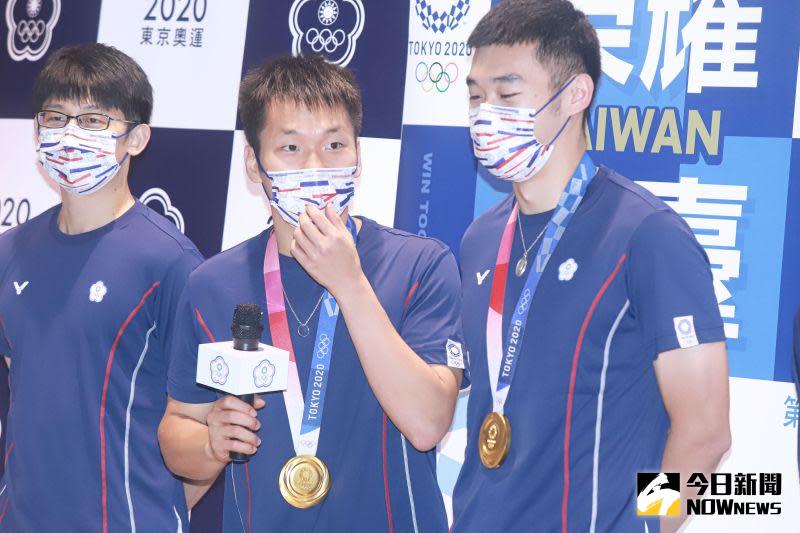 ▲2020東京奧運台灣羽球代表隊4日光榮歸國。（圖／記者葉政勳攝 , 2021.08.04）