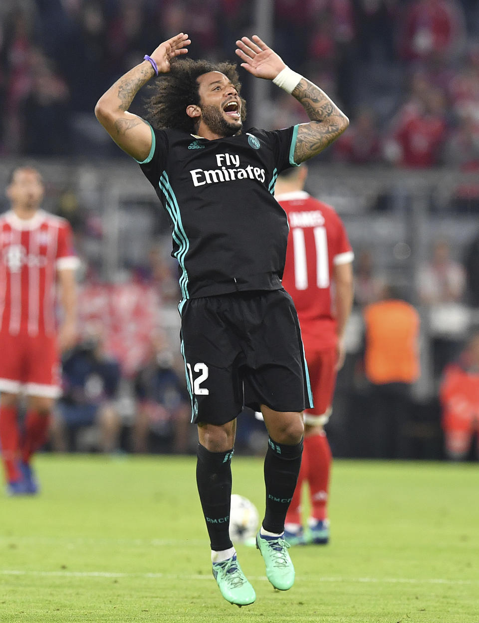 Marcelo a inscrit un but superbe mercredi à Munich… (AP Photo/Kerstin Joensson)