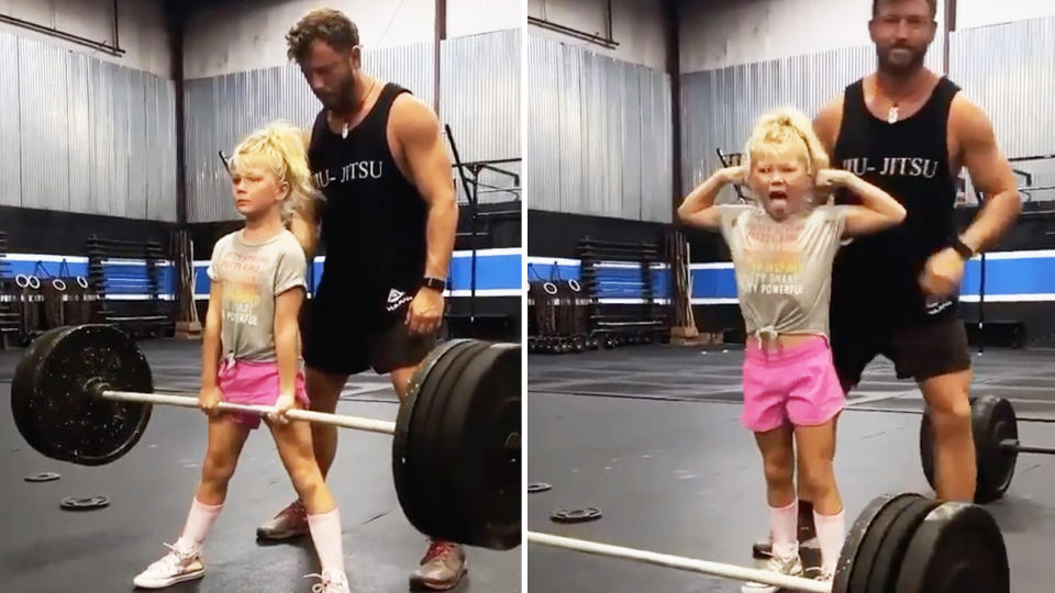  Brodie Bowen dead-lifting 43kh. (Instagram: House of Highlights)