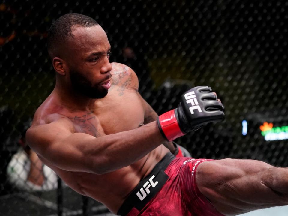 Leon Edwards in action in March (Zuffa LLC via Getty Images)