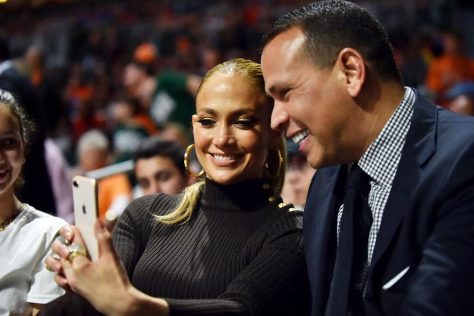 Jennifer Lopez and Alex Rodriguez