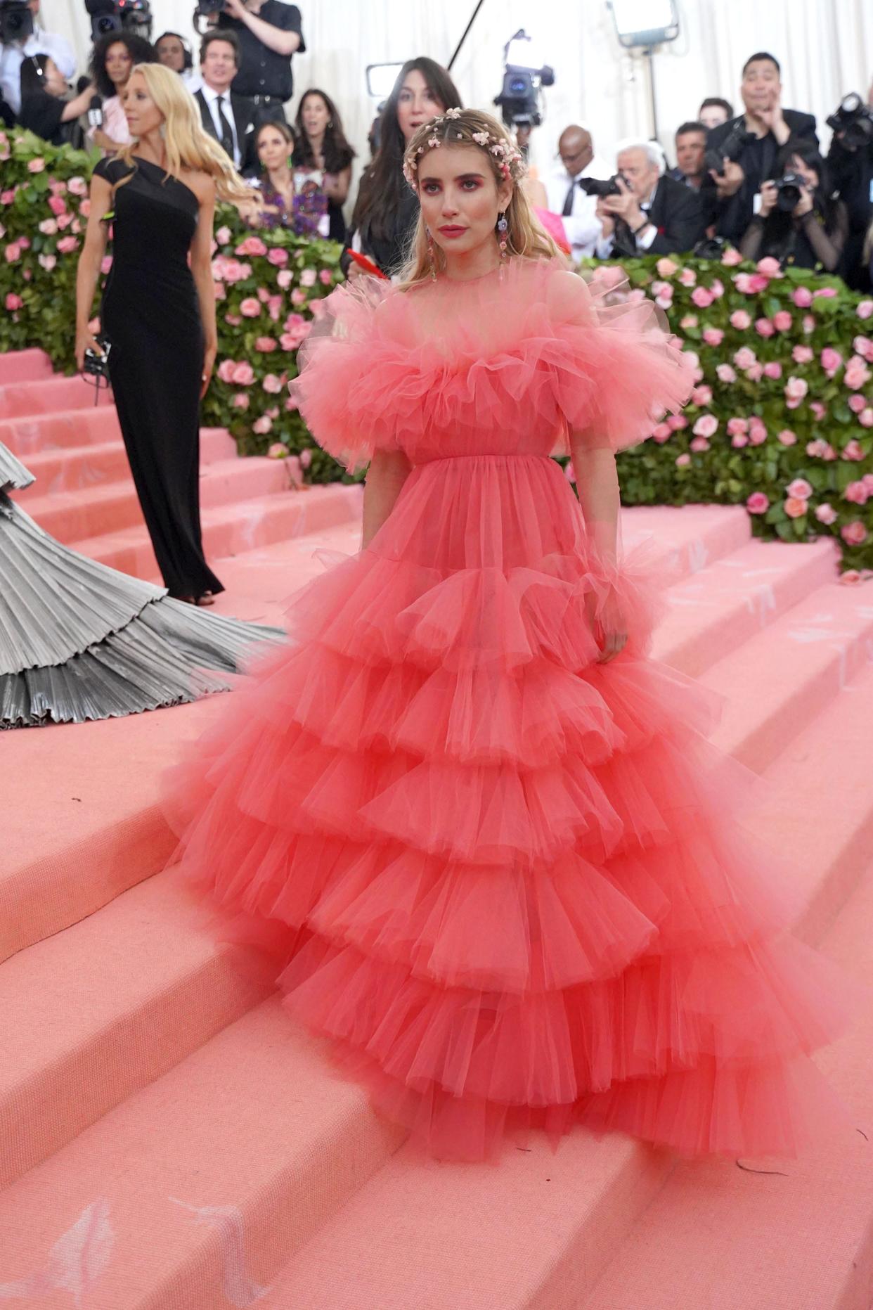 Emma Roberts at the Met Gala in 2019.