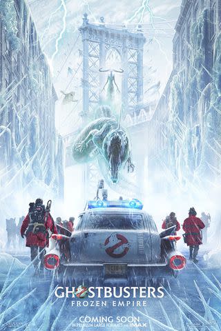 <p>sony pictures</p> 'Ghostbusters: Frozen Empire' movie poster