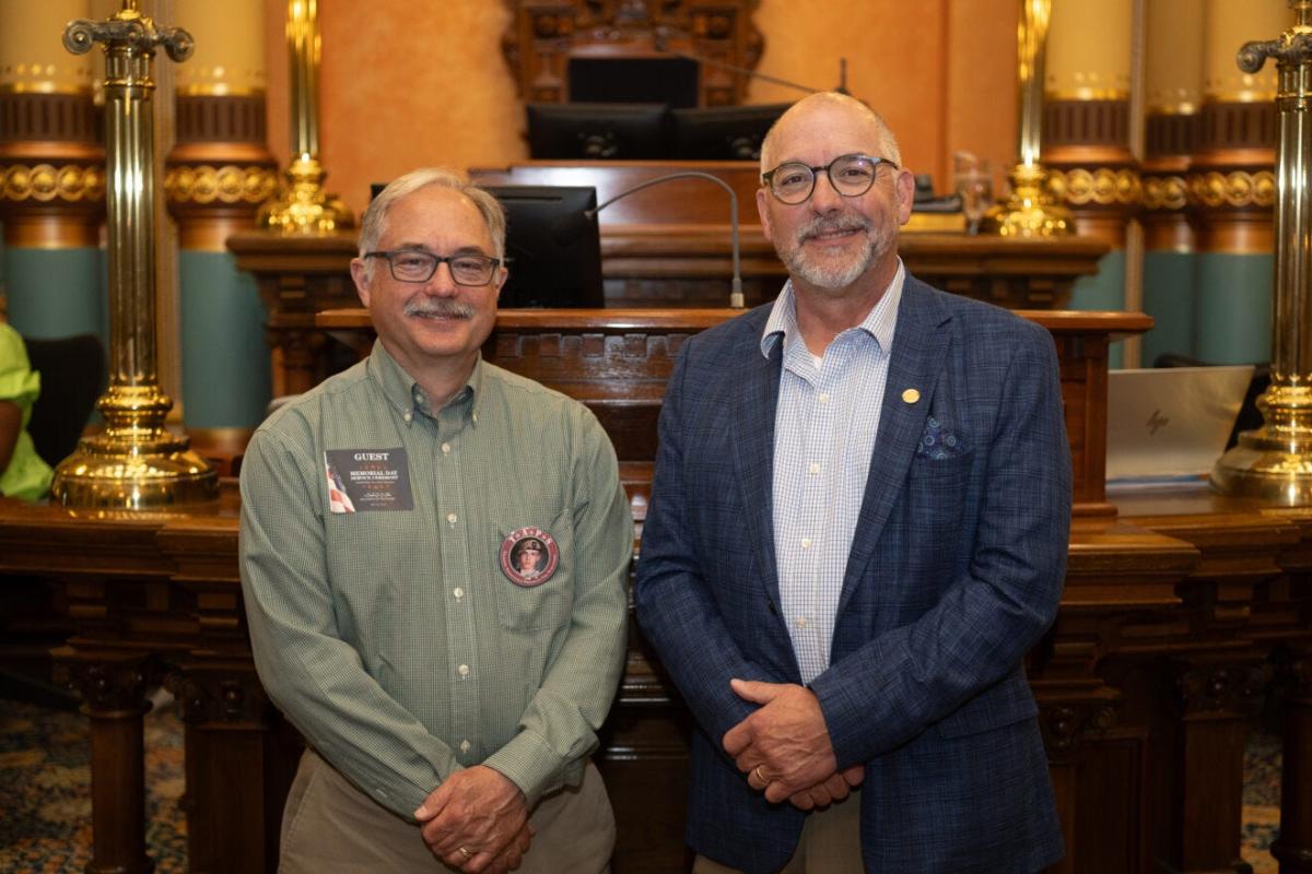 Bellino welcomes Gold Star father to Senate Memorial Day service