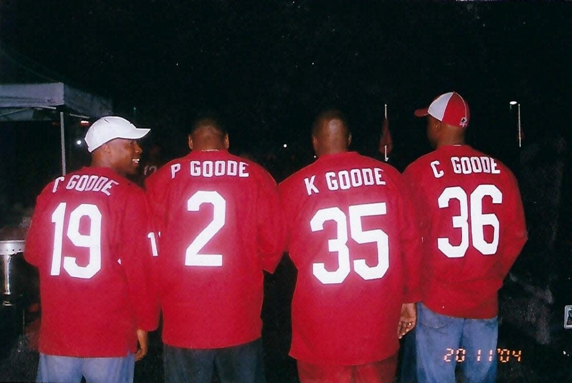 Four Goode brothers, Clyde III, Pierre, Kerry and Chris played football for the University of Alabama.