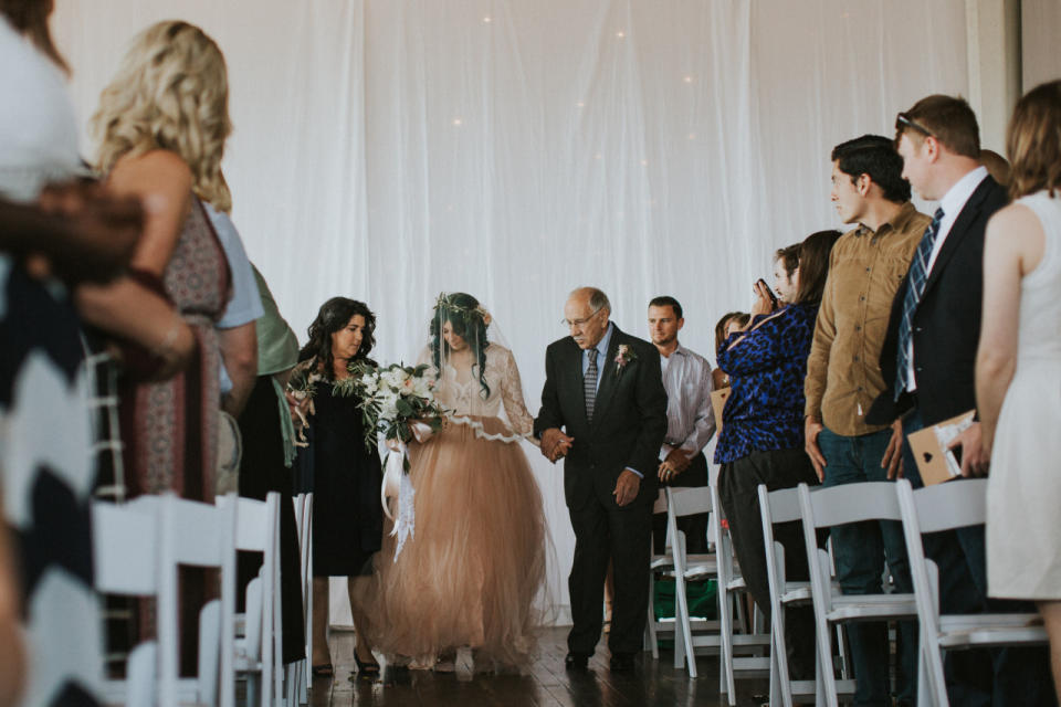 Once Paralysed Bride Manages To Walk Down Aisle On Wedding Day