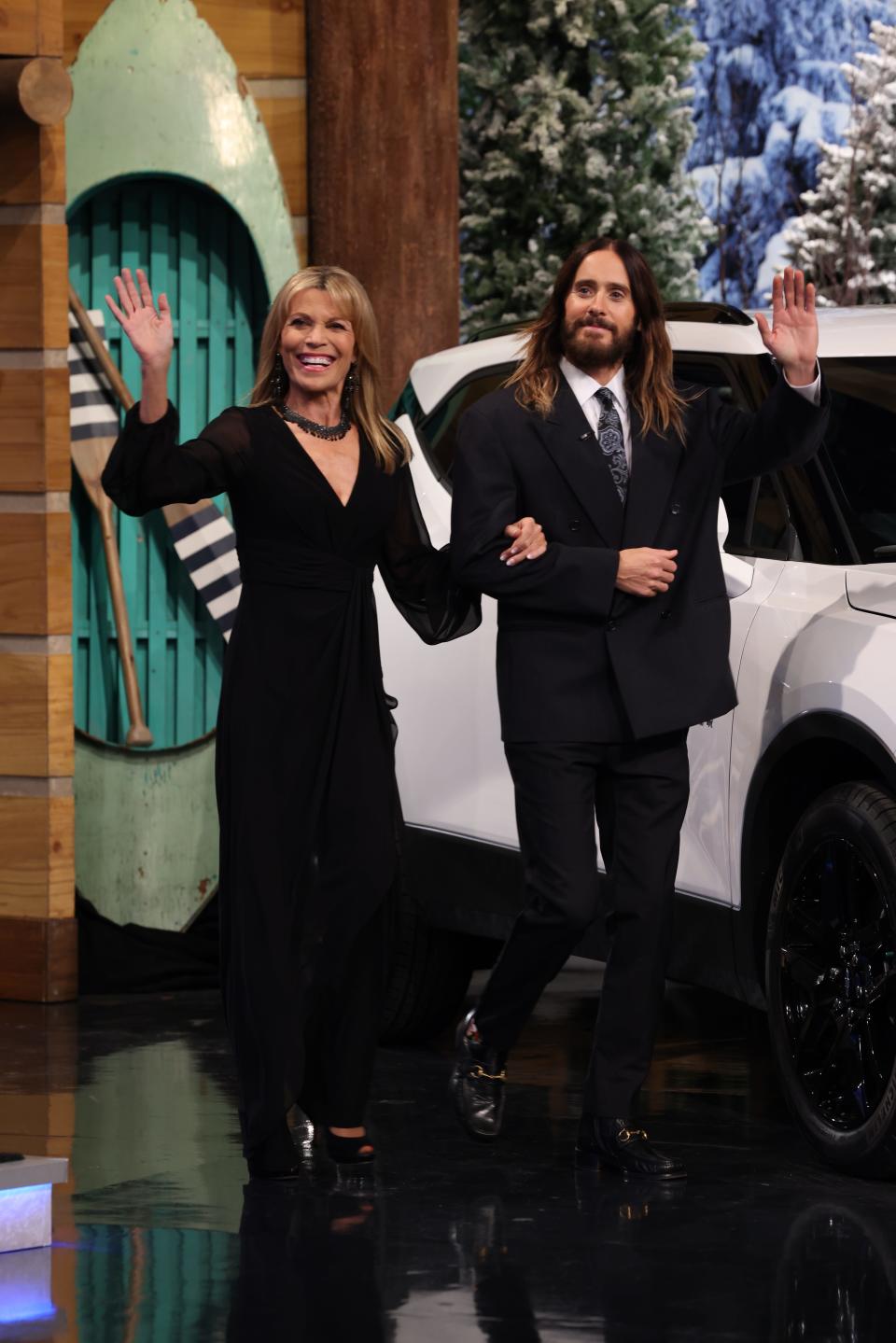 Jared Leto and Vanna White walk out on Monday's "Wheel of Fortune."