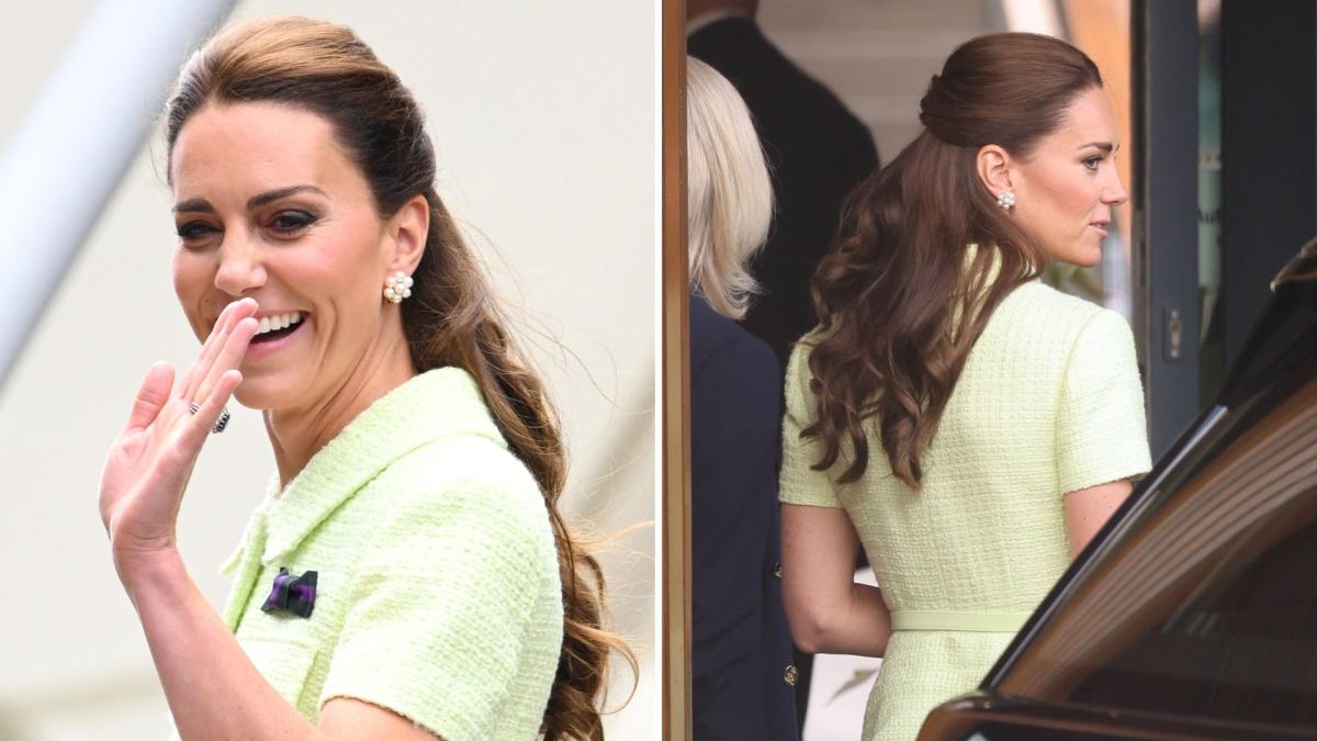 Kate Middleton keeps it practical at Wimbledon as she debuts a new hairstyle for the final