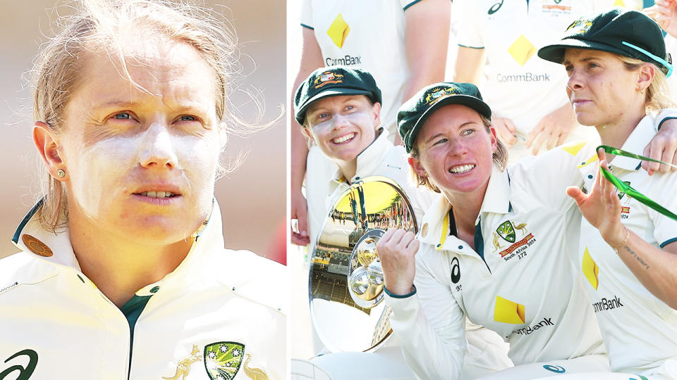 Alyssa Healy and Sophie Molineux.