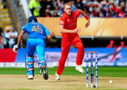 England's Stuart Broad during the ICC Champions Trophy Final at Edgbaston, Birmingham.