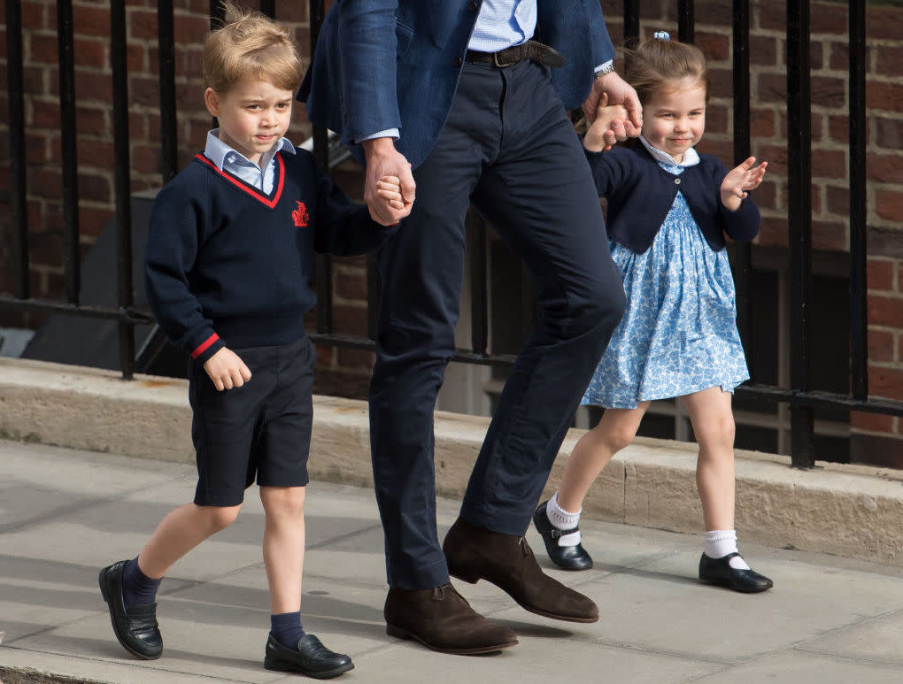 Prince George and Princess Charlotte have seen their names rise in popularity. (Photo: Getty)