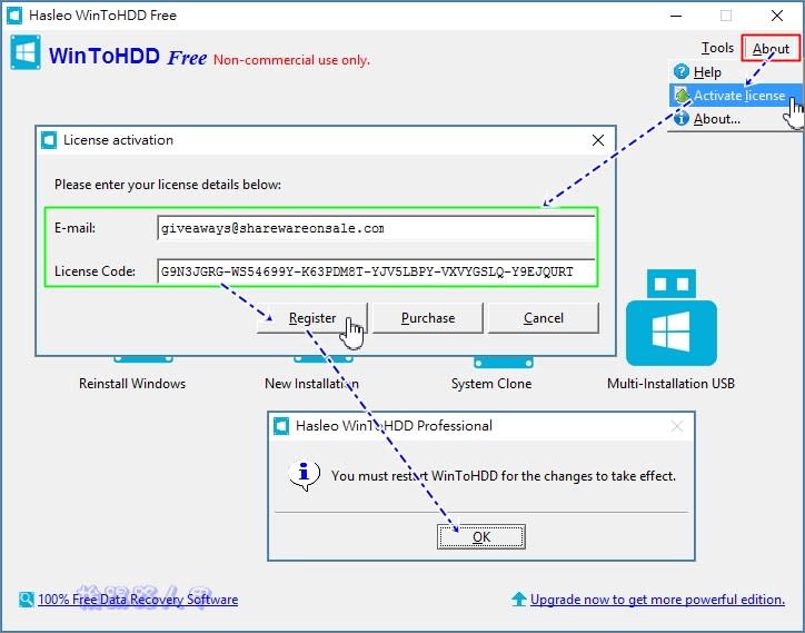 WinToHDD Profession 限時免費下載，讓你在硬碟上直接安裝Windows系統