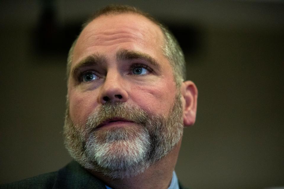 State Attorney Jack Campbell speaks during a press conference on Friday, May 27, 2022 after the jury found Katherine Magbanua guilty of all charges in her retrial for the 2014 murder of Dan Markel in Tallahassee, Fla. 