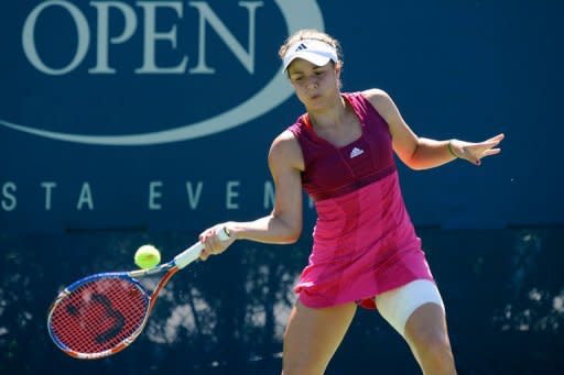 American Nicole Gibbs during her US Open match against Russia's Yulia Putintseva in September 2011. Serena Williams, who has a first-round bye as one of the top four seeds at Stanford, will face either Gibbs or Thai qualifier Noppawan Lertcheewakarn in her second-round opener