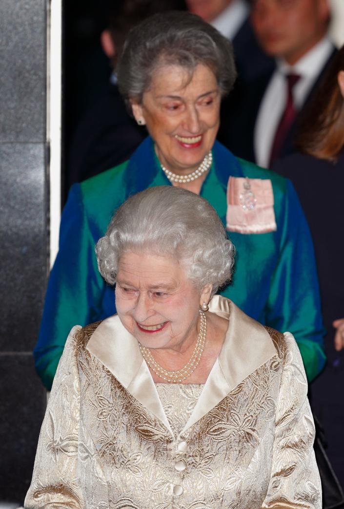 The Queen and her lady-in-waiting susan hussey