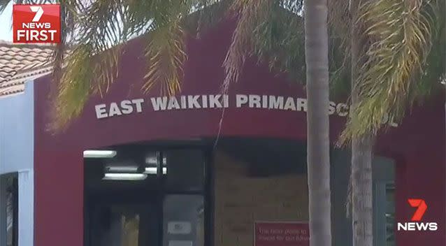 The incident happened at East Waikiki Primary School. Source: 7 News