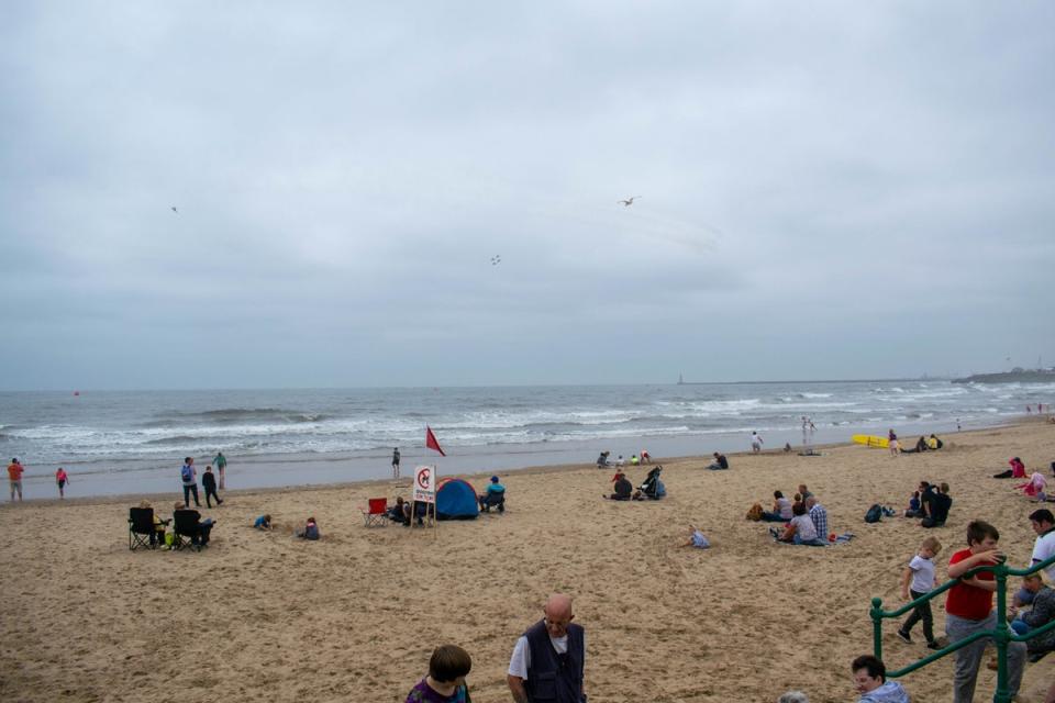 Seaburn beach in Sunderland is one of eight beaches to have recorded unsafe levels of E coli (Getty)