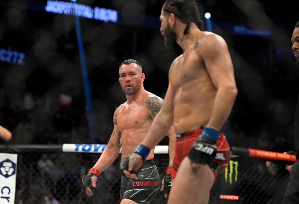 Friends-turned-rivals Covington and Masvidal (Getty Images)