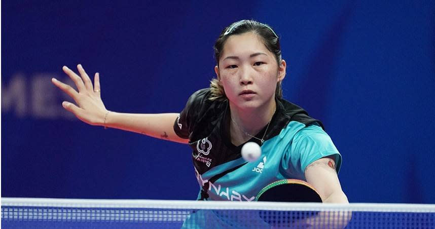 簡彤娟在女團8強賽幫助中華隊擊敗泰國，可惜女將們在4強賽不敵中國大陸，無緣爭奪金牌。(圖／大專體總提供)