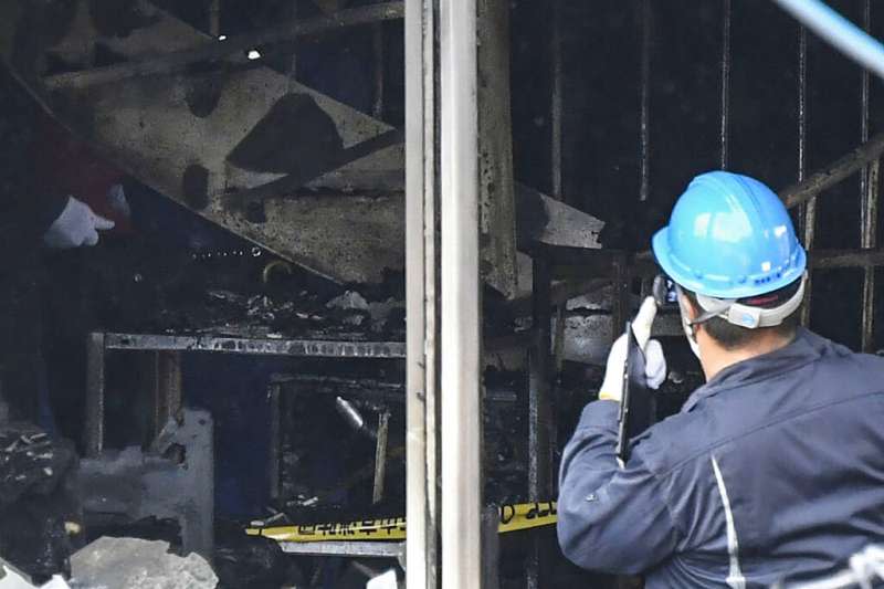 京都動畫公司18日陷入火海，釀成33死35傷的慘劇。（美聯社）