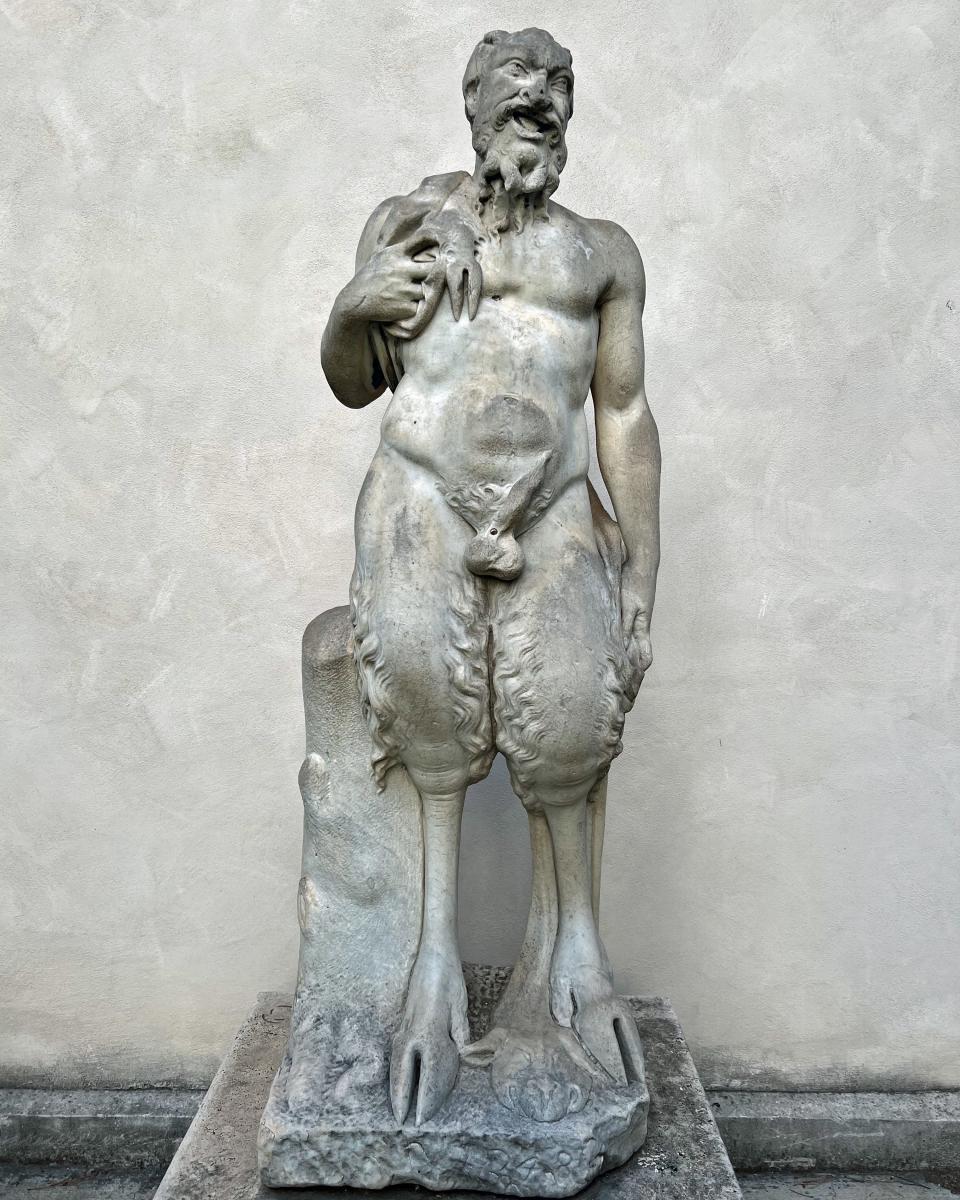 Ludovisi Pan statue michelangelo full
