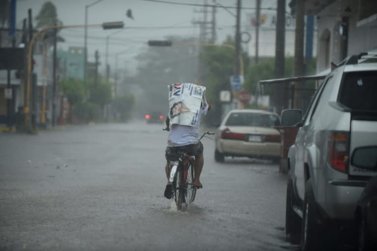 Hurricane Willa swept through the town of Escuinapa in Mexico's Sinaloa state, late on October 23, 2018