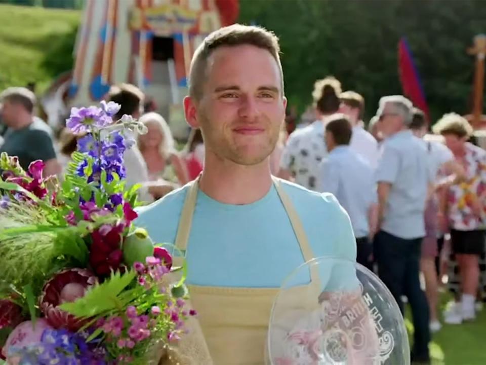 ‘Bake what you love to eat,’ says David Atherton, Bake Off’s 2019 winner (Channel 4)