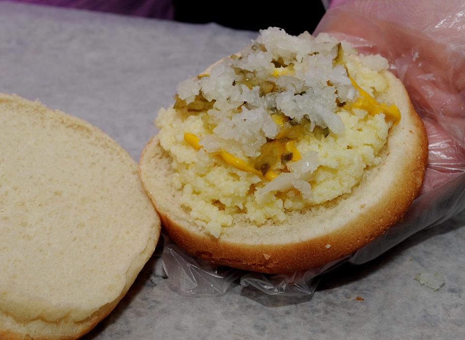 A hot cheese sandwich from J& J's Coney Island Hot Dogs in Fall River. [Herald News Photo | Dave Souza}